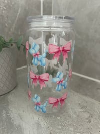 Balloons Dogs and Bows 16oz acrylic tumbler