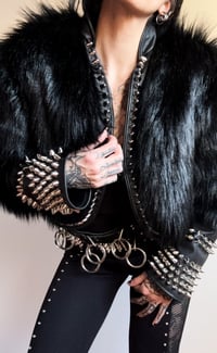 Image 2 of Spike Fur Jacket