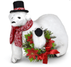 8 in Poinsetta Polar Bear