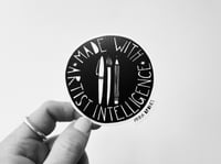"Made with Artist Intelligence" Sticker