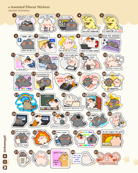 Image 1 of Assorted Size Diecut Stickers vol. 1