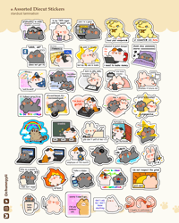 Image 2 of Assorted Size Diecut Stickers vol. 1