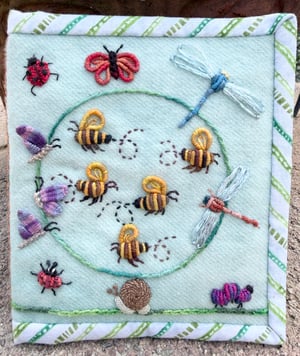 Image of Garden of Embroidered Bugs By Beth Upstill -See All Options