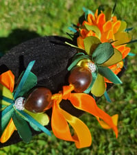 Image 2 of Orange Crush Flower Lei