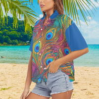 Image 1 of Women's All Over Print Hawaiian Shirt HERA