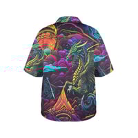 Image 4 of Women's All Over Print Hawaiian Shirt DRAGONQUEST