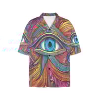 Image 2 of Women's All Over Print Hawaiian Shirt EYE OF HORUS