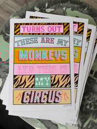 Image 5 of These Are My Monkeys -  Riso Print