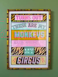 Image 3 of These Are My Monkeys -  Riso Print