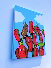 Image 2 of the great American Hot Dog (original painting)
