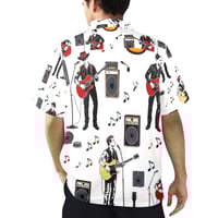 Image 5 of Men's All Over Print Hawaiian Shirt RETRO ROCK