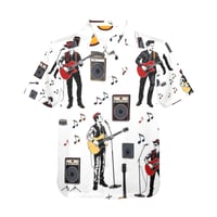 Image 2 of Men's All Over Print Hawaiian Shirt RETRO ROCK
