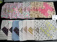 Image 1 of 20 Vintage "H" Quilt Blocks 