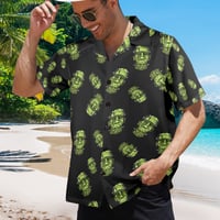 Image 1 of Men's All Over Print Hawaiian Shirt FRANKENSTYLE