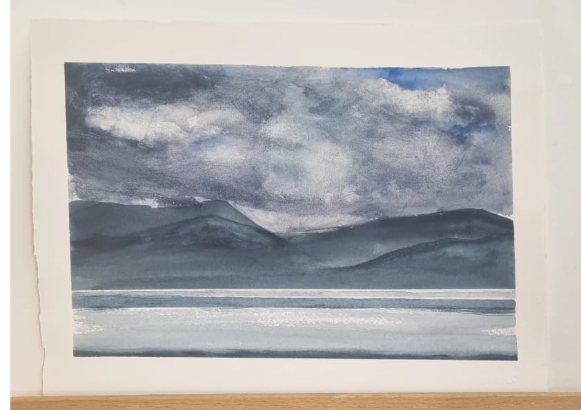 Image of Original watercolour painting 'Stormy skies on Skye'