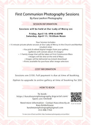 Image of 2026 Our Lady of Mercy First Communion Sessions