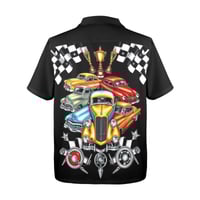 Image 4 of Men's All Over Print Hawaiian Shirt CHECKERED PAST