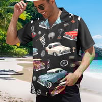 Image 1 of Men's All Over Print Hawaiian Shirt CRUISE CONTROL