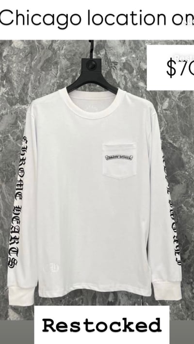 Image of Chrome heart shirt  long sleeve  1 left 