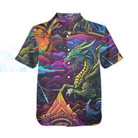 Image 2 of Men's All Over Print Hawaiian Shirt DRAGONQUEST