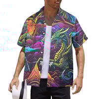 Image 3 of Men's All Over Print Hawaiian Shirt DRAGONQUEST