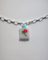 Image 1 of flower bud chain charmer (clear)