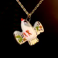 Floral Bird Necklace