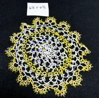 Image 3 of 2 Vintage Tatted Doilies 