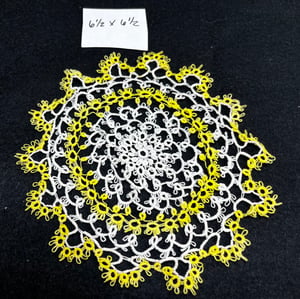 Image of 2 Vintage Tatted Doilies 