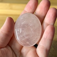 Image 2 of Rose Quartz Palm Stone ($7)