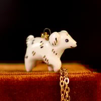 White Dog Necklace