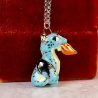 Blue Wyvern/Dragon Necklace