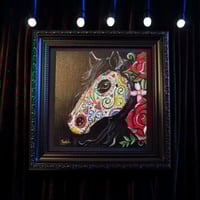 Image 1 of Mi Caballo - Original Acrylic & Gem Embellished Painting 