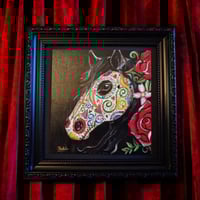 Image 4 of Mi Caballo - Original Acrylic & Gem Embellished Painting 
