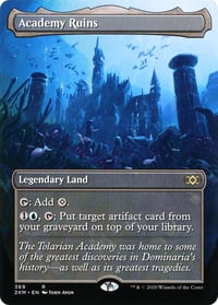 Academy Ruins (Borderless) Foil - Double Masters - Lightly Played