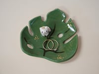 Image 1 of Monstera Leaf Ring Dish 