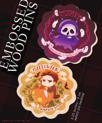 Image 5 of Slasher / Embossed Wood Pins