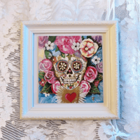Image 1 of  Mexican Skull - Original Acrylic Painting 