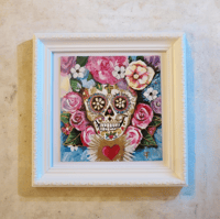Image 3 of  Mexican Skull - Original Acrylic Painting 