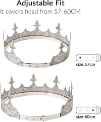 Image 7 of 👑The Armored Kingdom Crown of Eternal Reign-Regal Headpiece-Renaissance Fair-Ornate Design