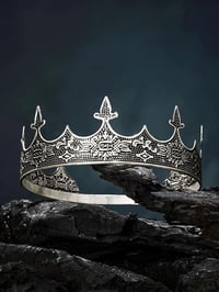Image 5 of 👑The Armored Kingdom Crown of Eternal Reign-Regal Headpiece-Renaissance Fair-Ornate Design