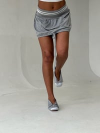 Image 4 of the CAMILLE ballerina flat in powder gray