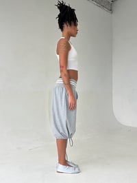 Image 3 of the CAMILLE ballerina flat in powder gray