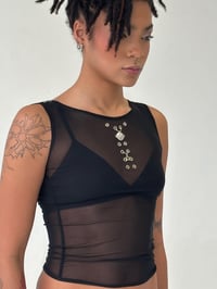 Image 3 of the BELLE tank in black