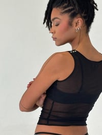 Image 4 of the BELLE tank in black