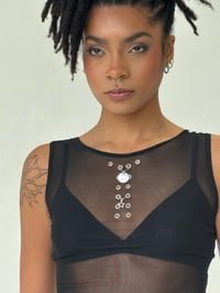 Image 5 of the BELLE tank in black