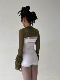 Image 2 of the SANTANA bolero in green