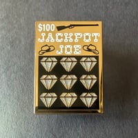 Image 1 of Shiny Gold Scratcher Enamel Pin Casino Art
