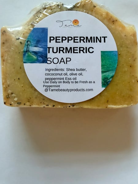 Image of PEPPERMINT TURMERIC SOAP 