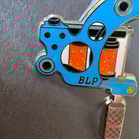 Image 2 of Tattoo Machine Enamel Pin BLP!